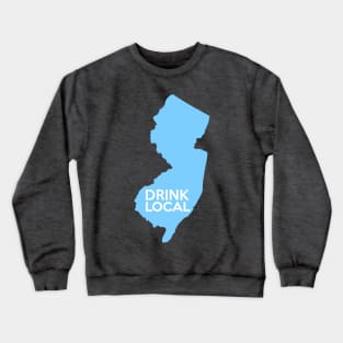 New Jersey Drink Local NJ Blue Crewneck Sweatshirt